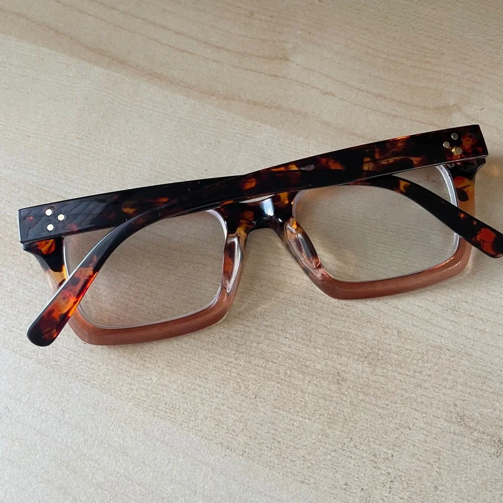 ZEELOOL Grover Frames Only Eyeglasses Tortoiseshell 50-20-143 Chunky Rectangle